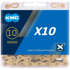 Cadena Kmc X10 10V Gold 116 Links