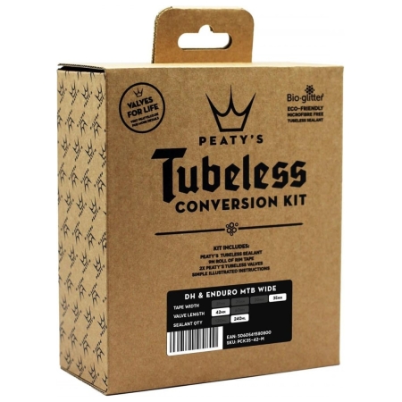 Kit Conversion Tubeless Bici Dh Enduro Peatys 35Mm Valvulas