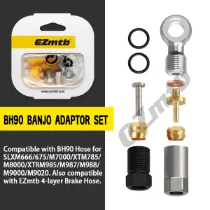 BANJO+OLIVA+TUERCA P/SHIMANO BH90 (SET PARA 1 CALIPER) BA1003