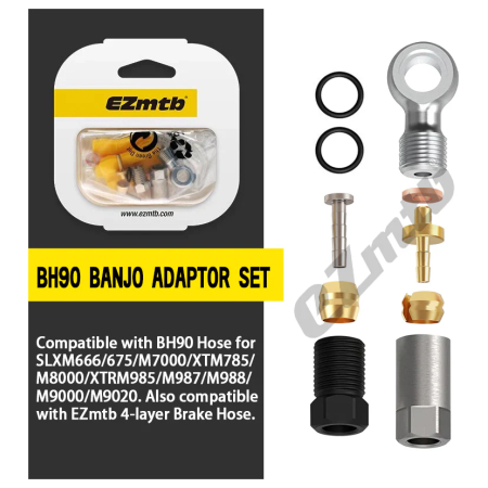 Banjo+Oliva+Tuerca P/Shimano Bh90 (Set Para 1 Caliper) Ba1003