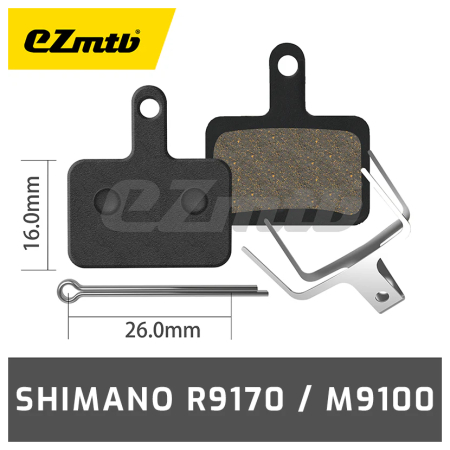 Pastillas Semi Metálicas Ezmtb (1005) P/Shimano 9100 Y 9170 (Xt/Xtrultegra/Tiagra/Grx)  En Blister