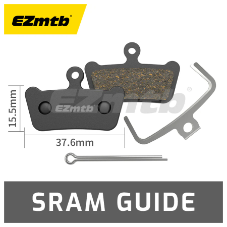 Pastilla Freno Semi Metalica Ezmtb (1011) P/Sram Guide O Avid Xo Trail (4 Pistones) En Blister