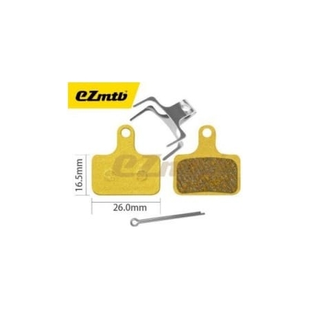 Pastillas Metálicas Ezmtb (1105) P/Shimano 9100 Y 9170 (Xt/Xtrultegra/Tiagra/Grx)  En Blister