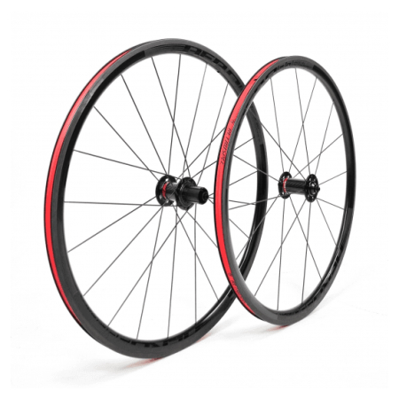 Ruedas Retrospec 30mm - 700 Clincher - Carbono p/Herradura