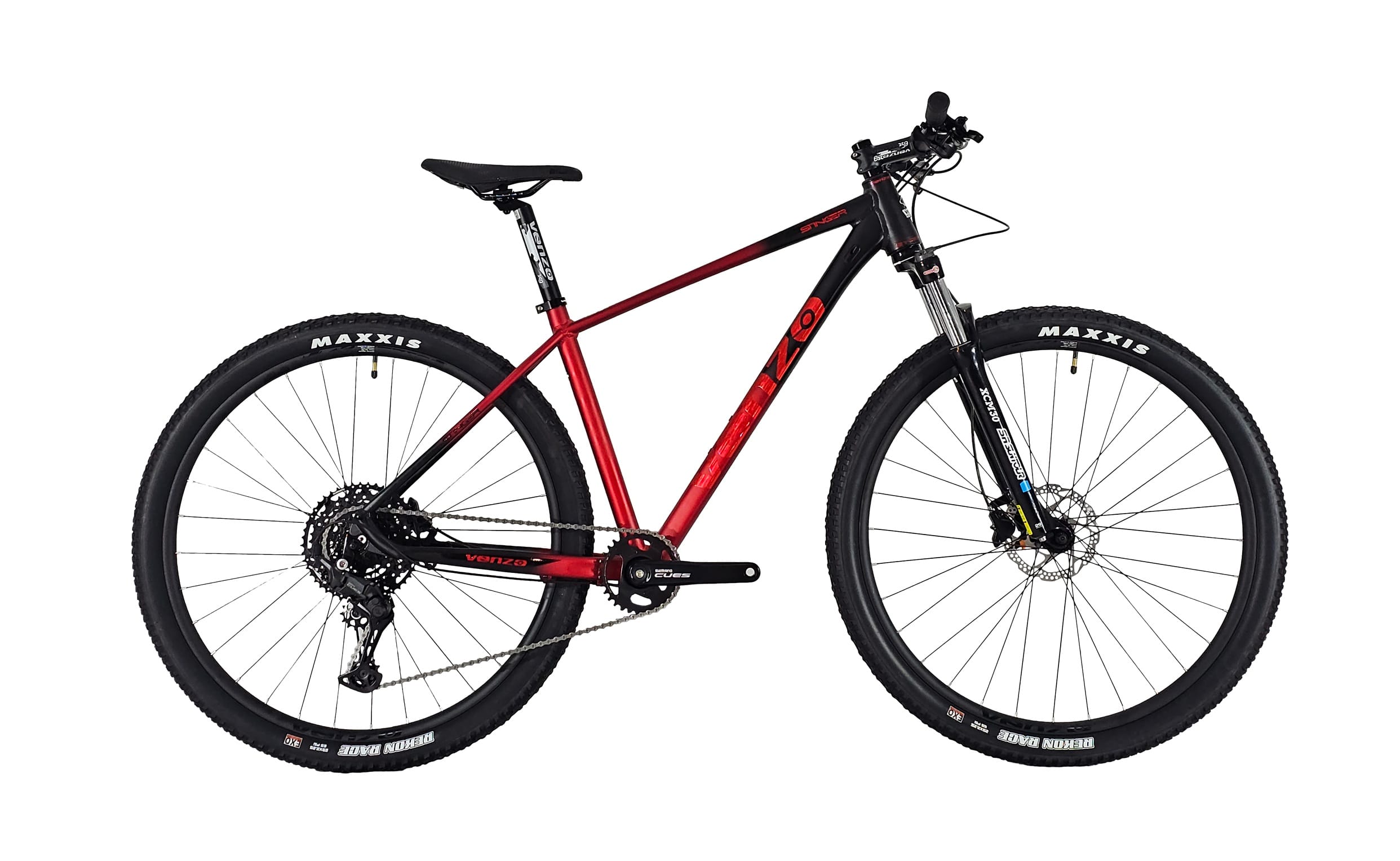 Bicicleta MTB R29 Venzo STINGER 2025 - 1X10, Shimano Cues, Frenos Hidráulicos