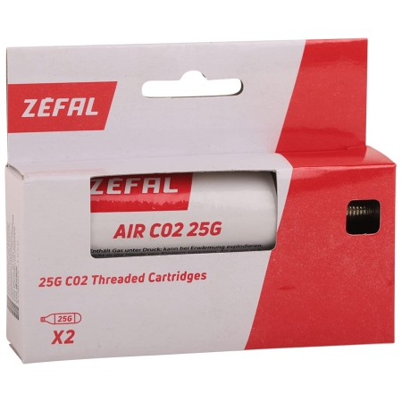 Cartucho CO2 ZEFAL 25Gr Blister X2