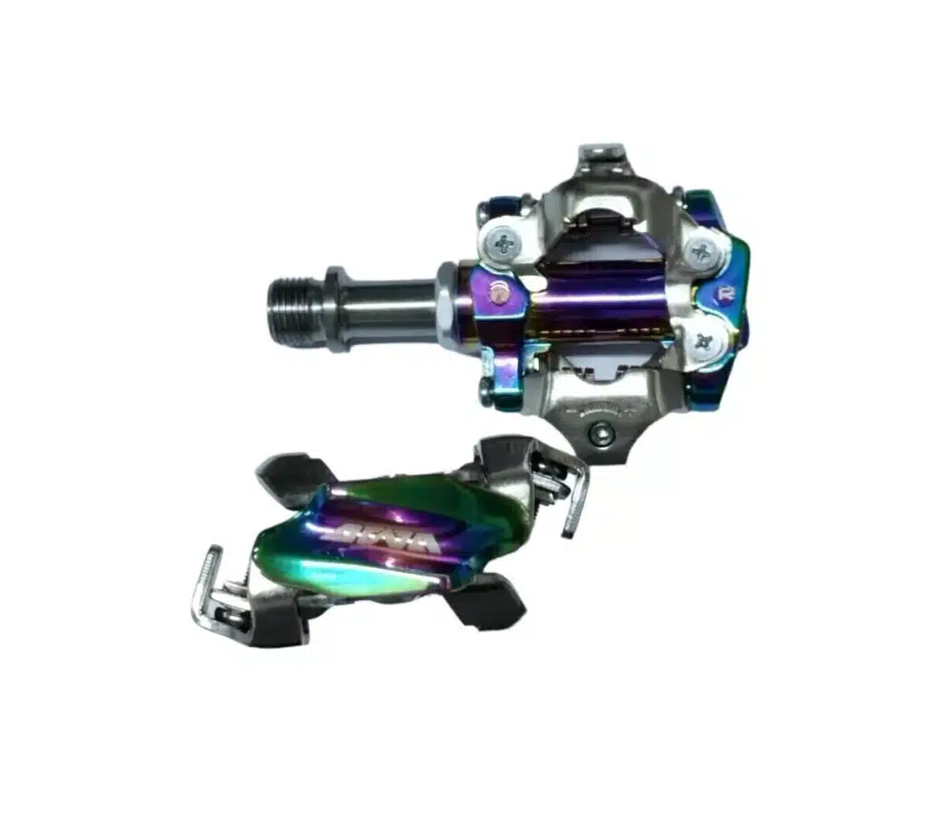 Pedales MTB AWA SPD Tornasolado Eje Titanio – 298g