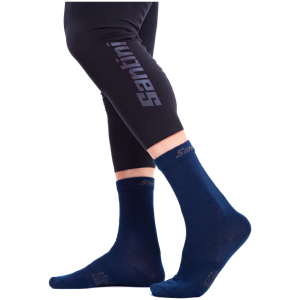 Medias altas de lana- Wool Blue - Santini
