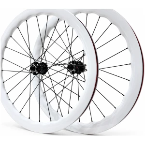 Ruedas de Carbono Retrospec Wave 700 - Disco Blancas